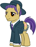 Pinstriped Gangster Pony