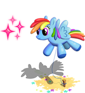 Balloonified Rainbow Dash