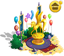 Golden Alicorn Statue