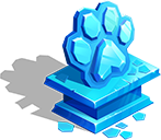 Pawprint Statue