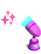 Bottom Blue Spotlight