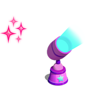 Right Blue Spotlight