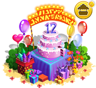 Twelfth Anniversary Cake