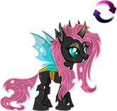 Dark Changeling Fluttershy