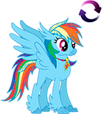 Rainbow Dash Hippogriff