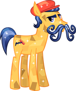 Mustache Crystal Pony
