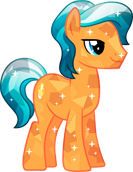 Orange Crystal Pony