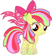 Rainbowified Apple Bloom