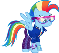 Retro Rainbow Dash