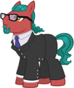 Skeptical Magician Pony