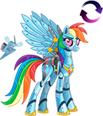 Supercharged Rainbow Dash
