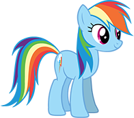 Wingless Rainbow Dash