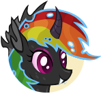 Dark Changeling Rainbow Dash